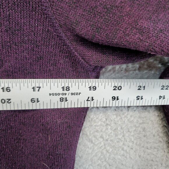 Eddie Bauer Quarter Zip Pullover Jacket Men Small Purple Pockets Outdoor S - Picture 2 of 7